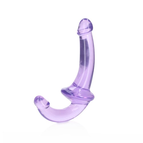 Dildo Strapless Cristal Claro RealRock 6 in. - Morado