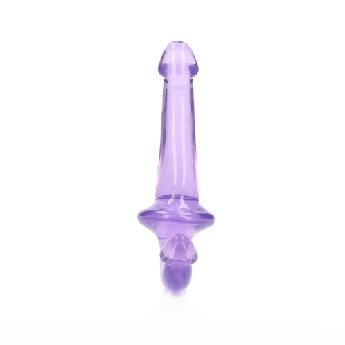 Dildo Strapless Cristal Claro RealRock 6 in. - Morado