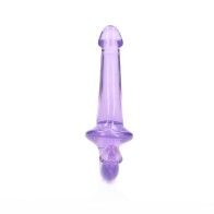 Dildo Strapless Cristal Claro RealRock 6 in. - Morado