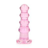 RealRock Crystal Clear Curvy Dildo