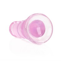 RealRock Crystal Clear Curvy Dildo