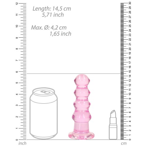 RealRock Crystal Clear Curvy Dildo