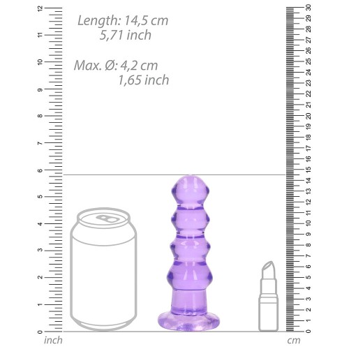 Dildo RealRock Transparente con Ventosa