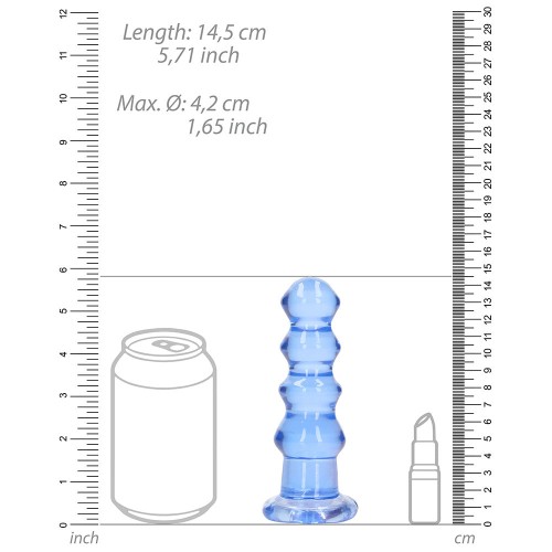 RealRock Crystal Clear Curvy Dildo