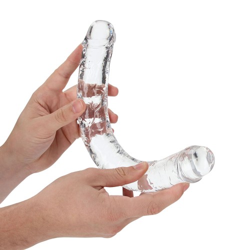 Dildo Doble Crystal Clear RealRock - Placer Inigualable