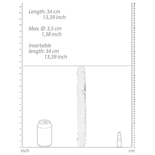 Crystal Clear RealRock Double Dong - Unmatched Pleasure