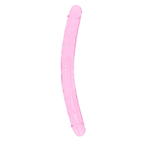 Dildo Doble Transparente RealRock - Placer Versátil