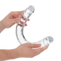 RealRock Crystal Clear Double Dong 18 Inch Dildo