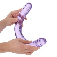 Dildo Doble de Vidrio RealRock Crystal Clear