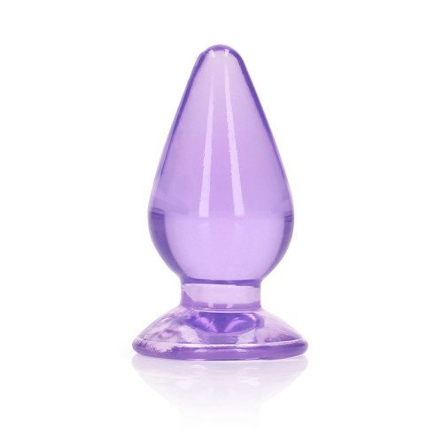 RealRock Crystal Clear Anal Plug Purple