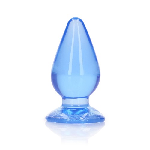 Plug Anal RealRock Crystal Clear Azul