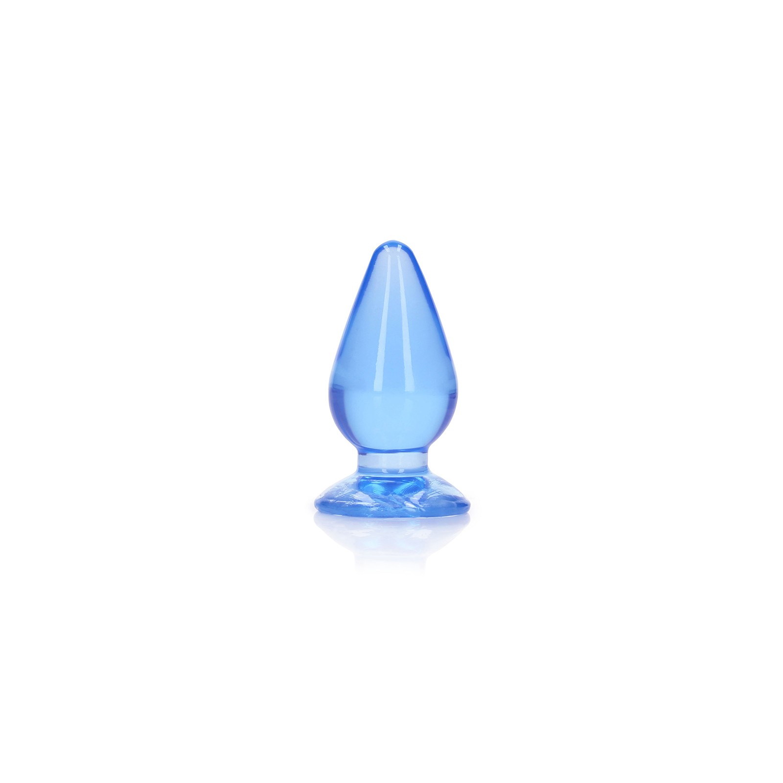 RealRock Crystal Clear Anal Plug Blue