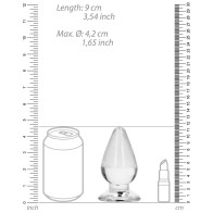 Plug Anal Cristal Claro de 4.5 pulgadas