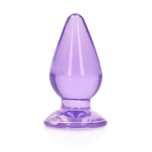 4.5 in. Crystal Clear Anal Plug in Purple