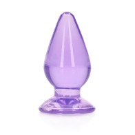 4.5 in. Crystal Clear Anal Plug in Purple