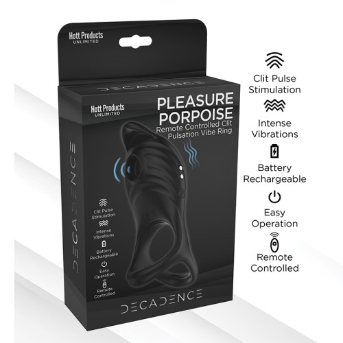 Decadence Pleasure Porpoise Clit Stimulator & Ring