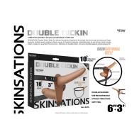 Skinsations Double Dickin Strap-On - Ultimate Vibrating Pleasure