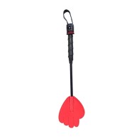 Rouge Mini Leather Hand Riding Crop for Play