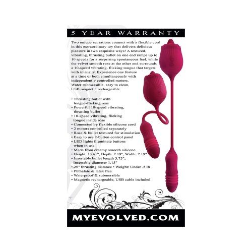 Evolved Wild Rose Dual-Ended Vibrator Red