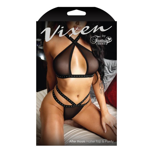 Vixen After Hours Halter Top & Panty Set