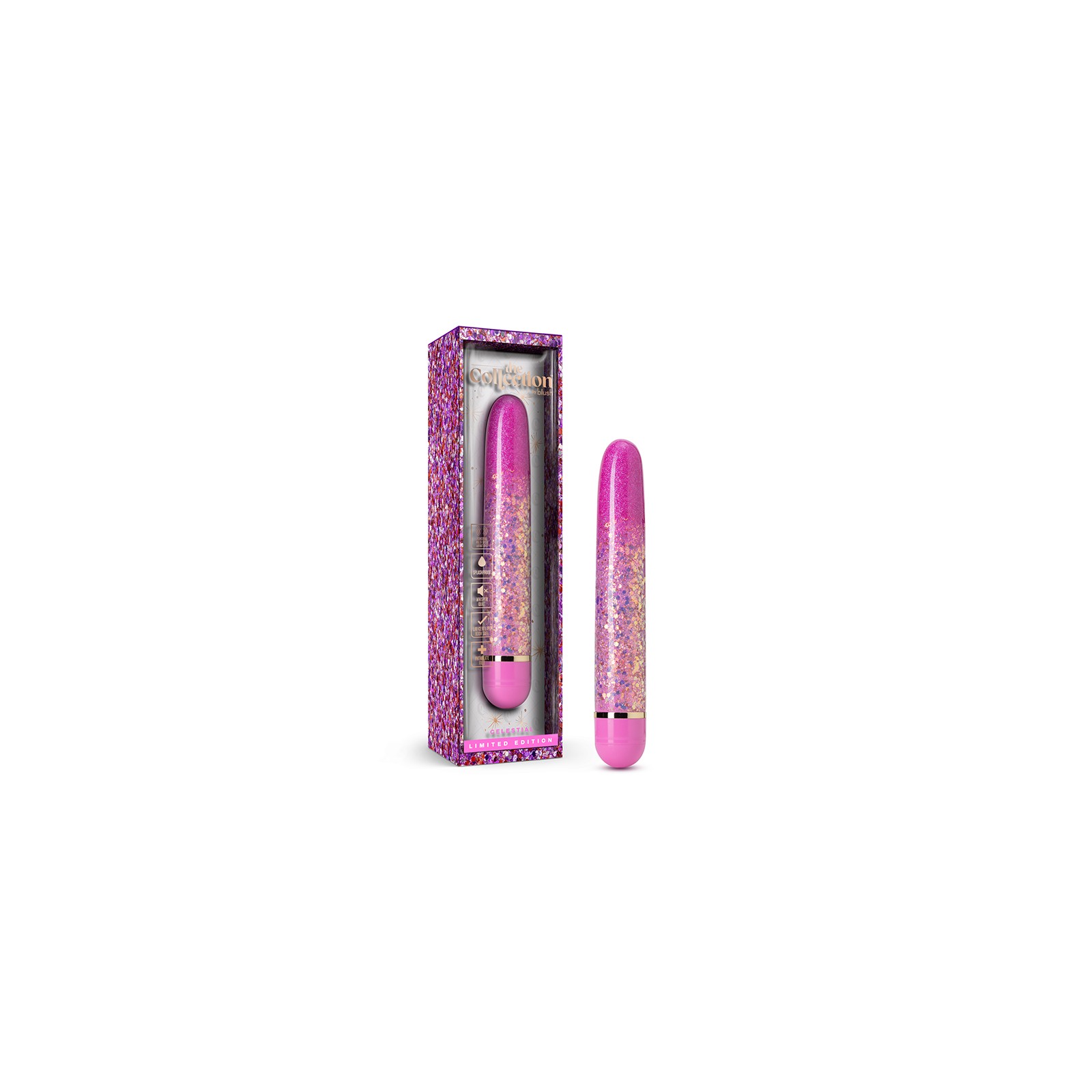 Celestial Slimline Vibrator Pink for Relaxation