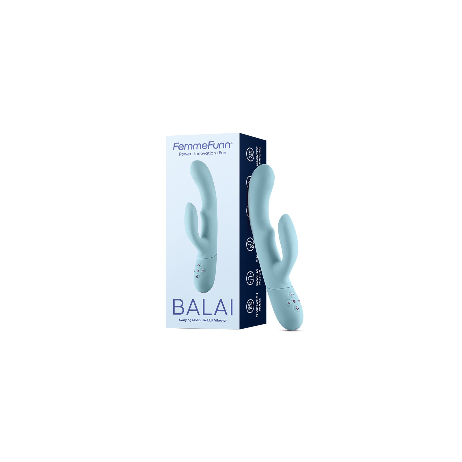 Vibrador Recargable de Movimiento Oscilante FemmeFunn Balai