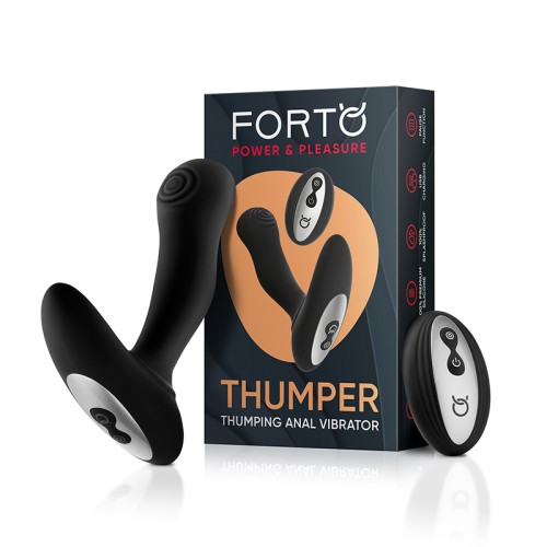 Vibrador Anal Forto Thumper Recargable y Control Remoto