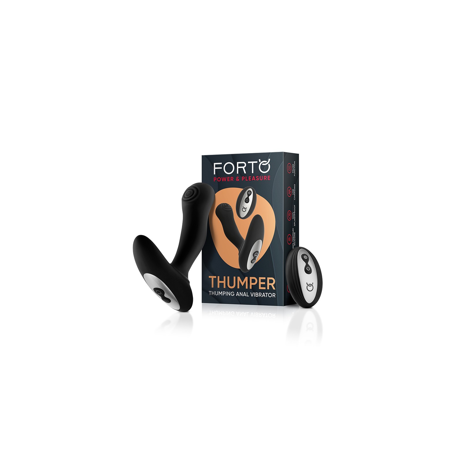 Forto Thumper Rechargeable Remote-Controlled Vibrator