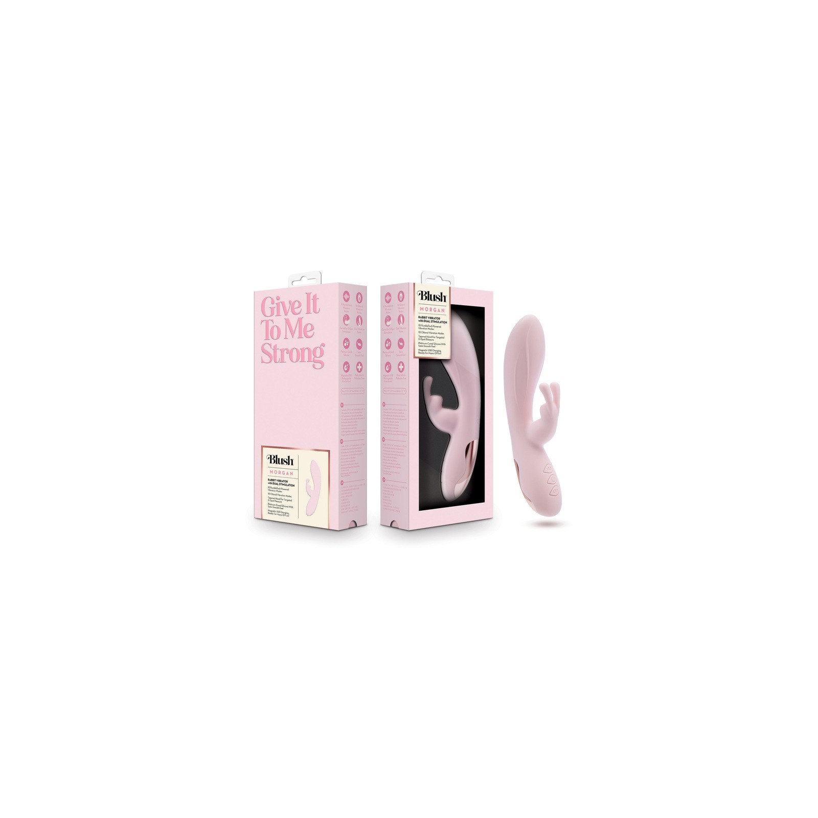 Blush Morgan Rabbit Vibrator - Pink