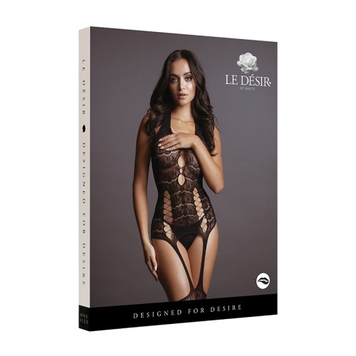 Le Desir Lace Suspender Bodystocking for Seduction