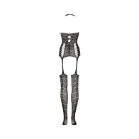 Le Desir Lace Suspender Bodystocking for Seduction