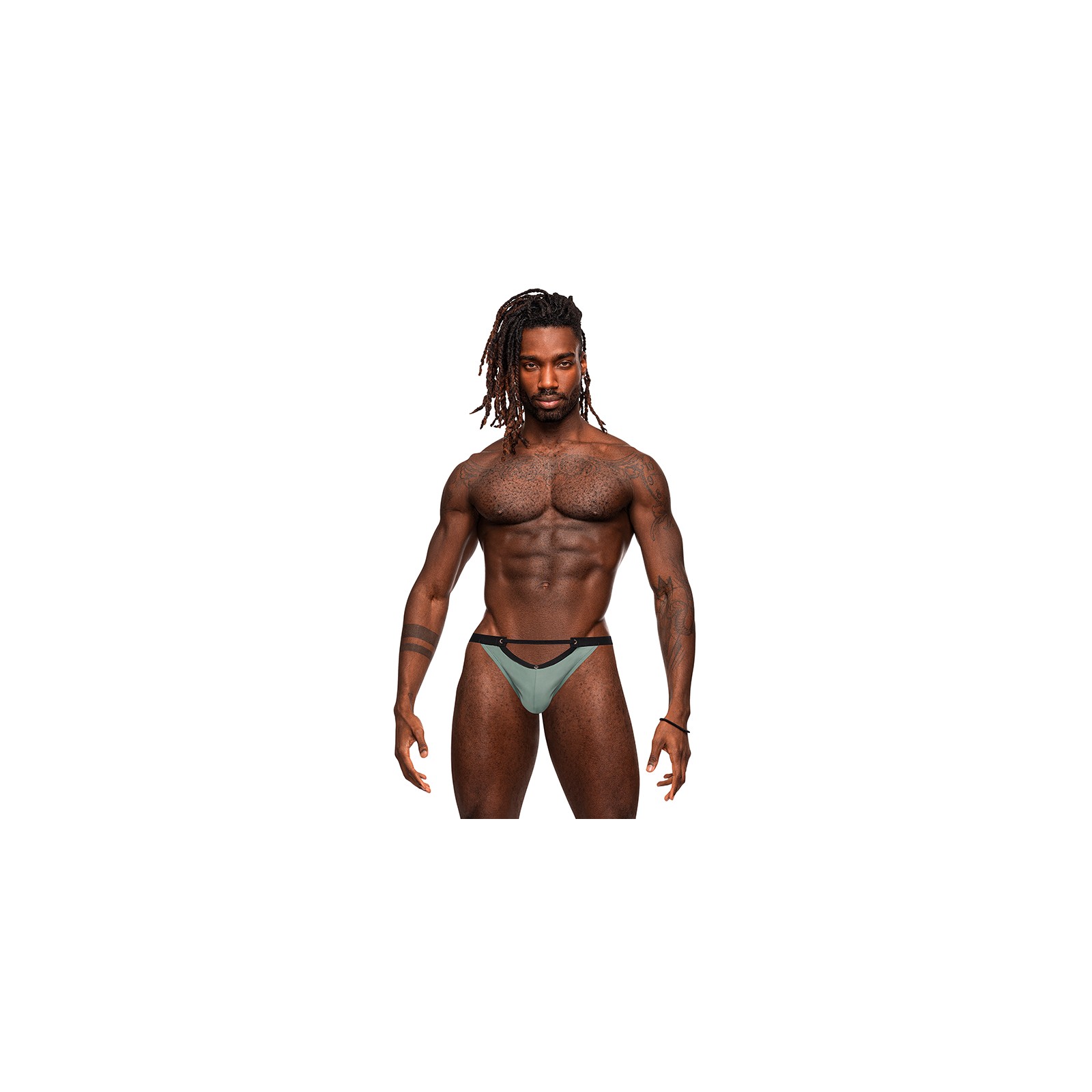 Male Power Magnificence Micro V Thong Jade L/XL