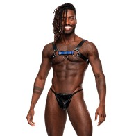 Male Power Aries Leather Chest Harness - Stylish Support