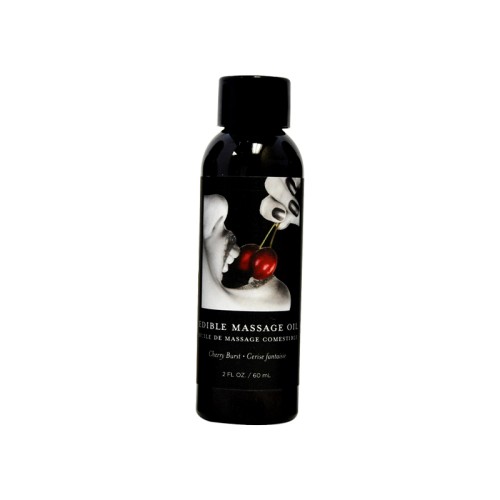 Earthly Body Edible Cherry Massage Lotion for Intimacy