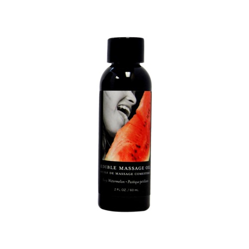 Earthly Body Edible Massage Lotion Watermelon 2 oz. for Delicious Pleasure