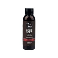 Earthly Body Hemp Seed Massage Oil in Kashmir Musk