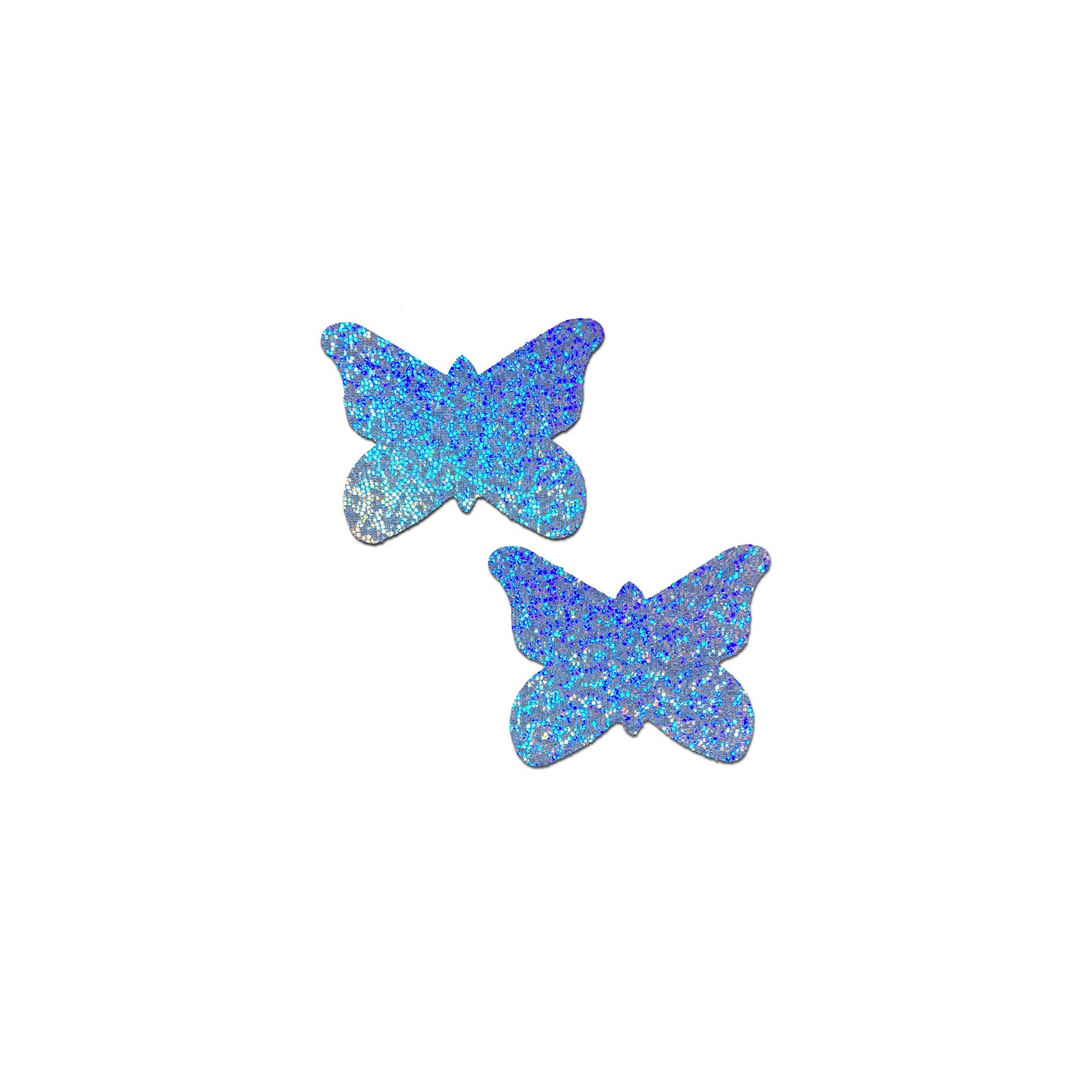 Pastease Butterfly Nipple Pasties Baby Blue Glitter