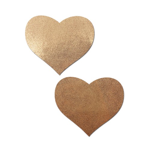 Pastease Love Liquid Rose Gold Heart Nipple Pasties