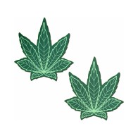 Pastease Indica Hoja de Marihuana Pasties para Pezones