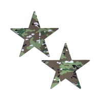 Pasties de Pezón Nautical Star Camuflaje Militar de Pastease