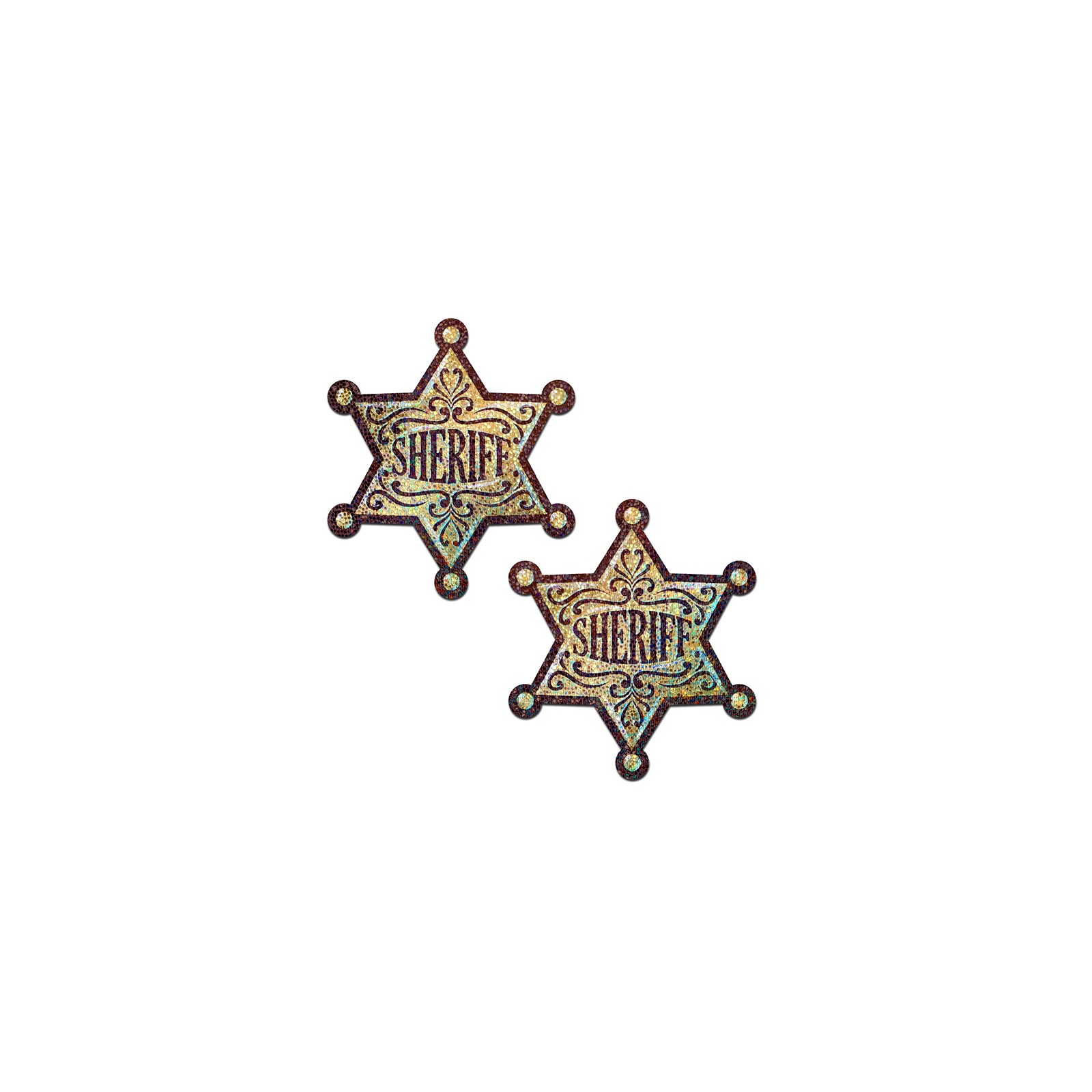 Pastease Sheriff Star Nipple Pasties for Teasing