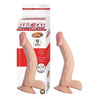 Dildo de Capa Dual Realcocks 9 in. - Beige