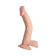 Dildo de Capa Dual Realcocks 9 in. - Beige