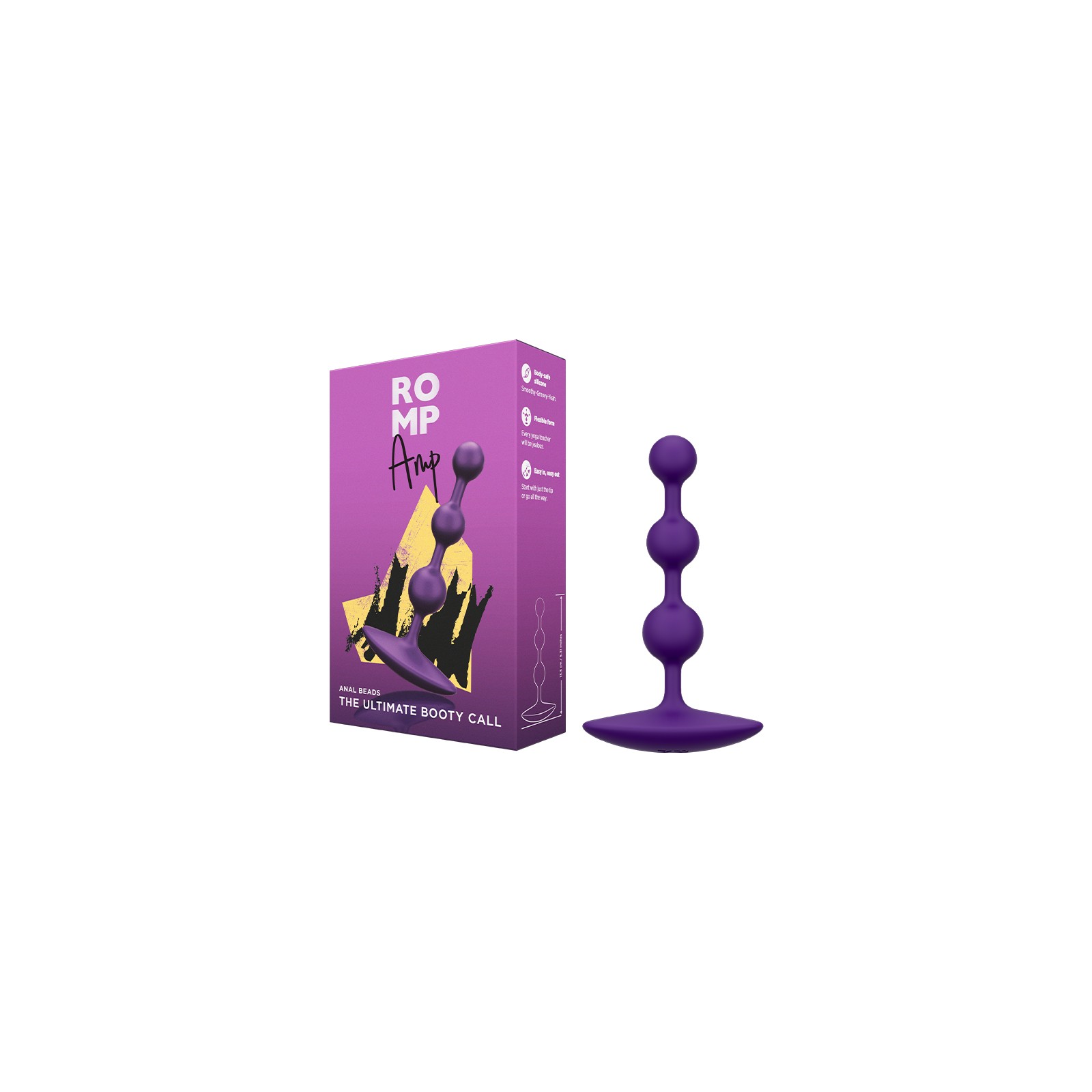 ROMP Amp Silicone Anal Plug - Dark Purple