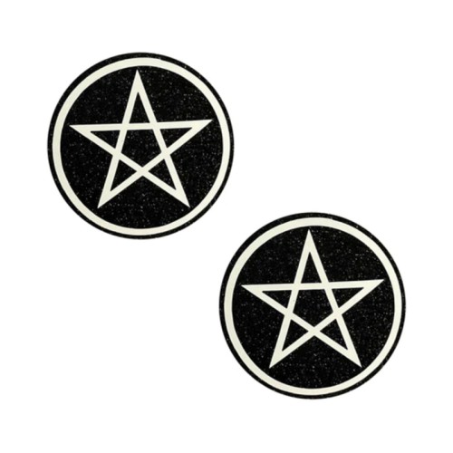 Neva Nude Wicca Black Glitter Pasties