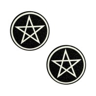 Neva Nude Wicca Black Glitter Pasties