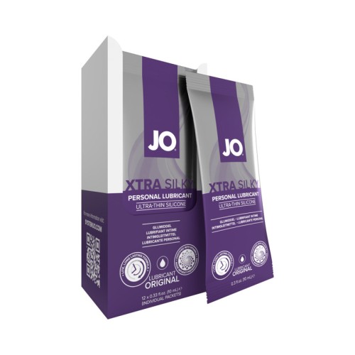 JO Xtra Silky Lubricante de Silicona en Sobres 12-Pack