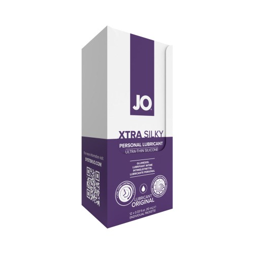 JO Xtra Silky Lubricante de Silicona en Sobres 12-Pack