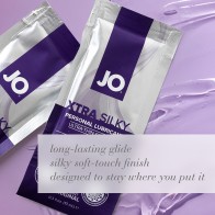 JO Xtra Silky Lubricante de Silicona en Sobres 12-Pack