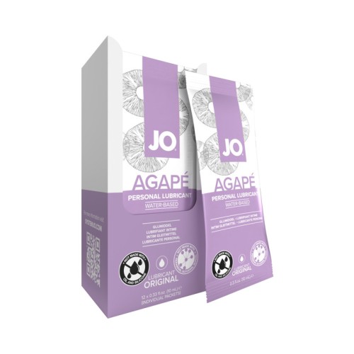 Foils de Lubricante a Base de Agua JO Agape 10mL 12-Pack